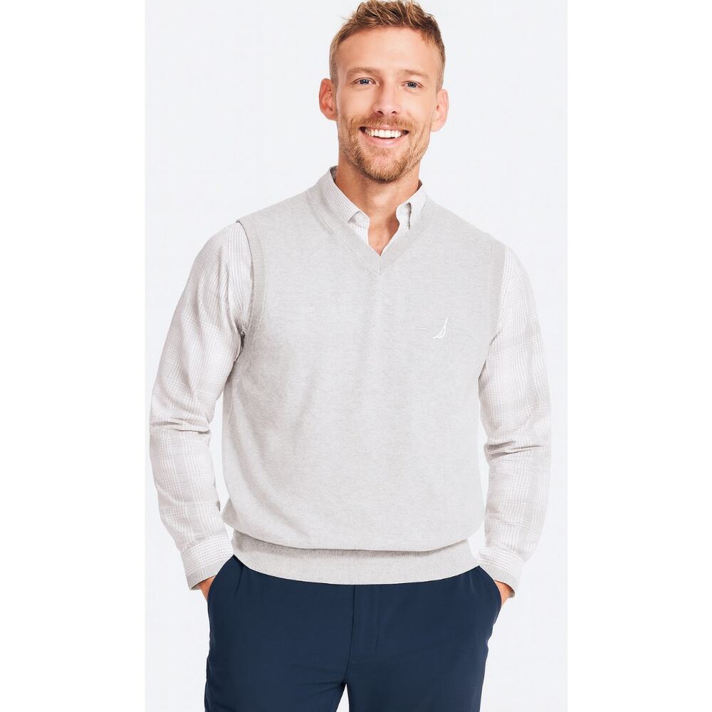 Nautica Sweater Vest Light Grey - Medium